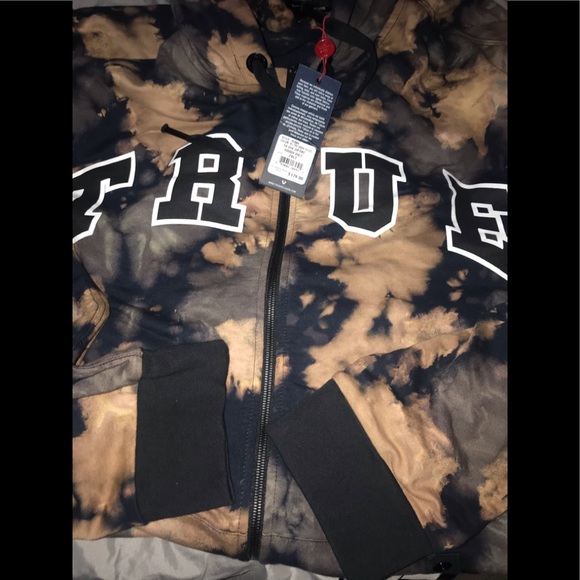True Religion Arched Logo Tie-Dyed Hoodie - 2XL